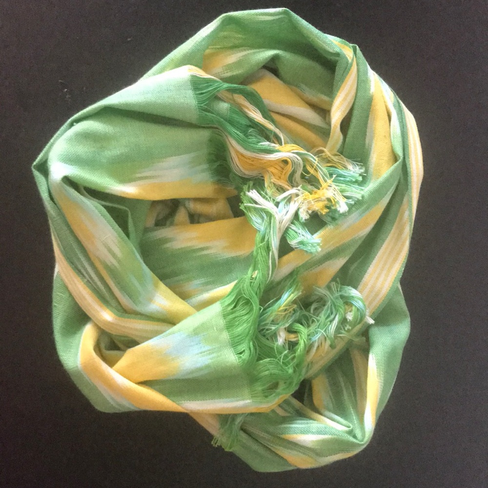 Traditional tribal Uzbekistan native print scarf